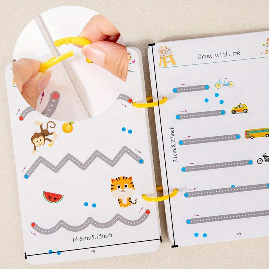 Baby Magical Tracing Practice Copybook Reusable