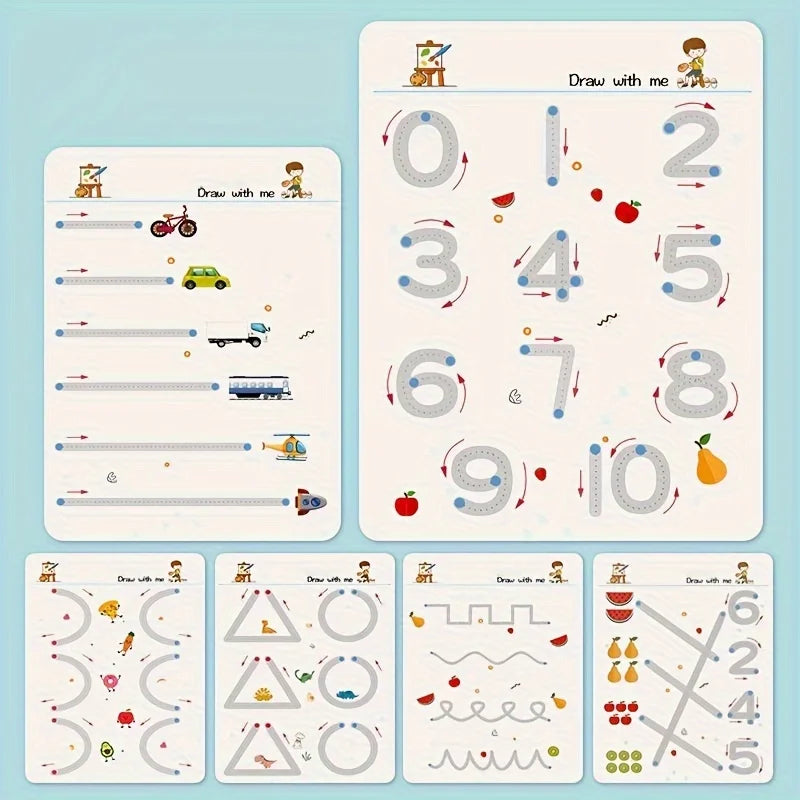 Baby Magical Tracing Practice Copybook Reusable