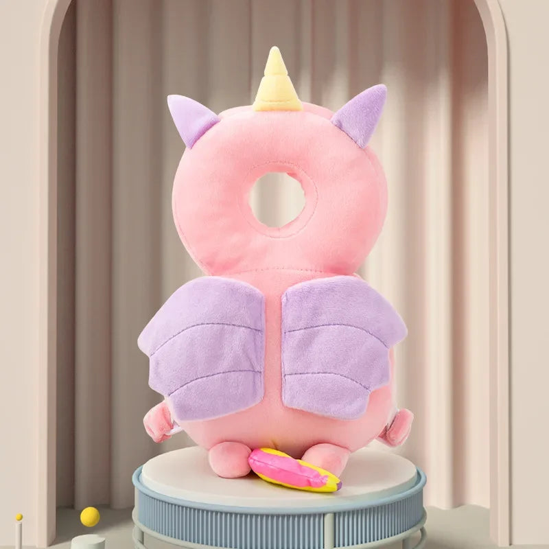 Newborn Headrest Security Pillows Backpack Toddler Baby Head Fall Protection Pad Cushion Cartoon Soft Security Pillows Backpack